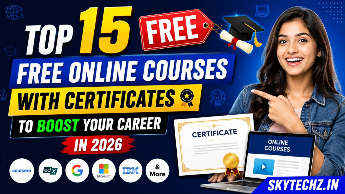 Top 15 Free Online Courses With Certificates to Boost Your Career in 2026