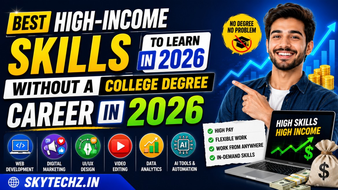 Best High-Income Skills to Learn in 2026 Without a College Degree