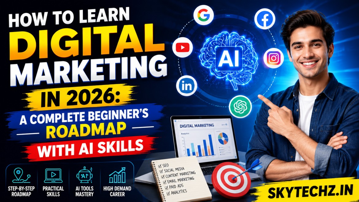 How to Learn Digital Marketing in 2026: A Complete Beginner's Roadmap with AI Skills